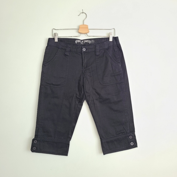 ROOTS OUTDOORS Cotton Cargo Pants in Black 6 - Picture 2 of 7